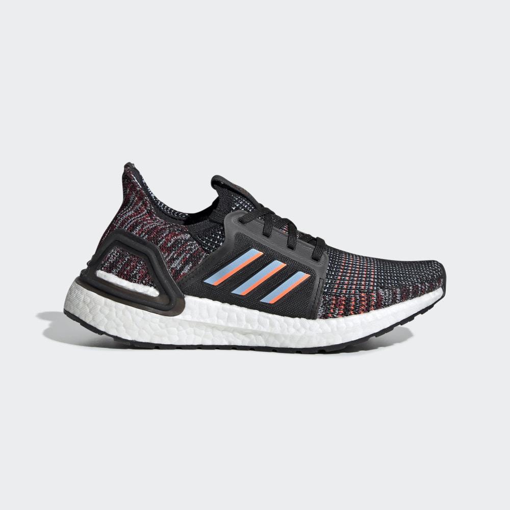 Adidas Boys' Ultraboost 19 Running Shoes Black/Blue/Coral Ireland EF0930